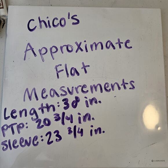 Chico's Blue 100% Linen No Iron Long Sleeve Coastal Shirt Mini Dress Size 14 - Picture 7 of 7